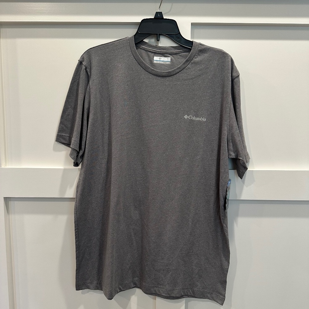 Columbia Large Omni-Wick Gray Short Sleeve